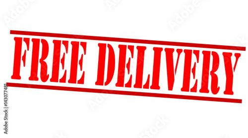 Stamp with text free delivery inside, vector illustration