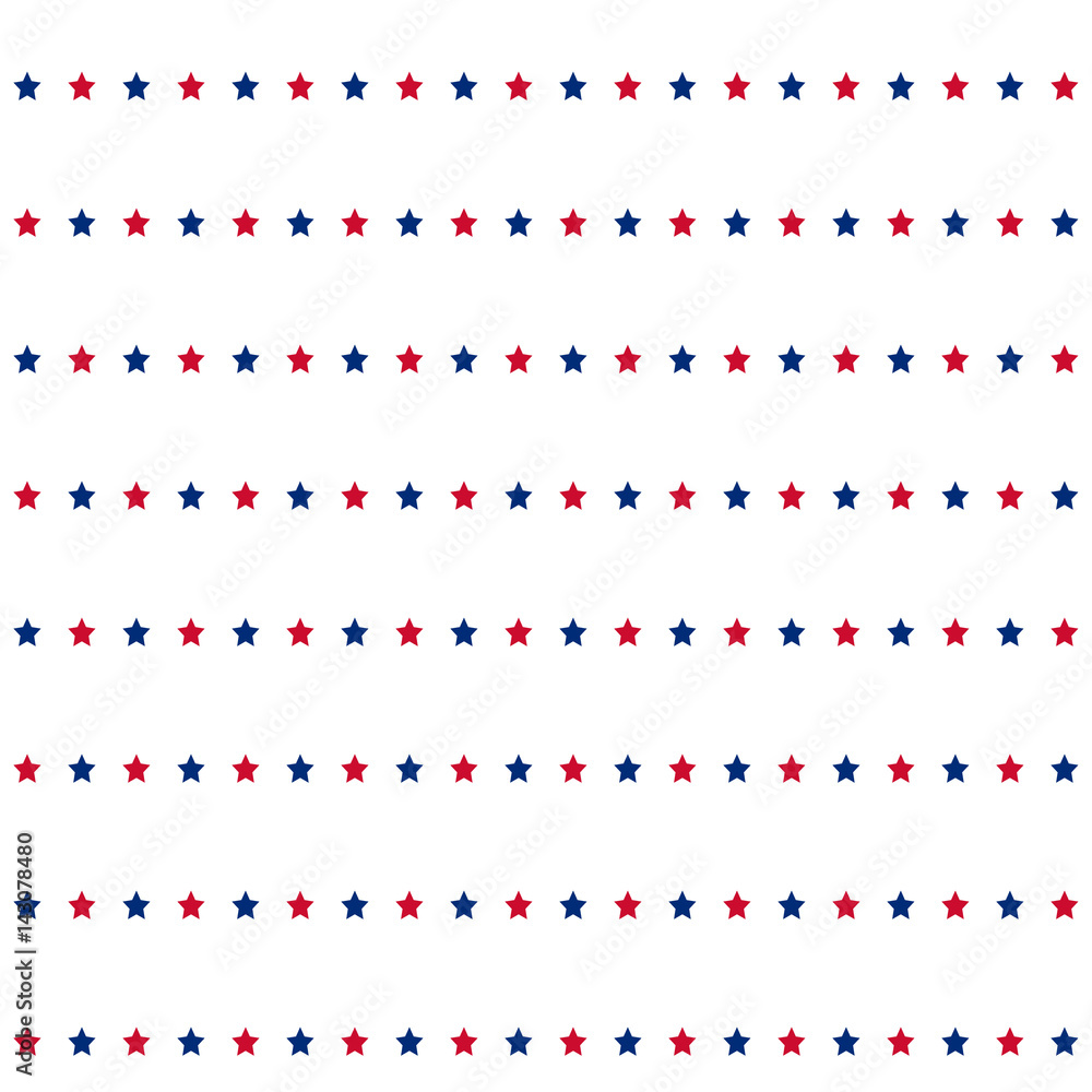 Obraz premium American stars seamless pattern