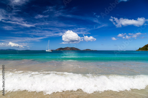 Wunderschöne Traumstrande  auf Tortola. Karibische Inseln