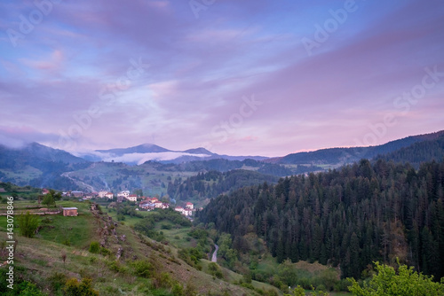 Sunset over Yagodina photo