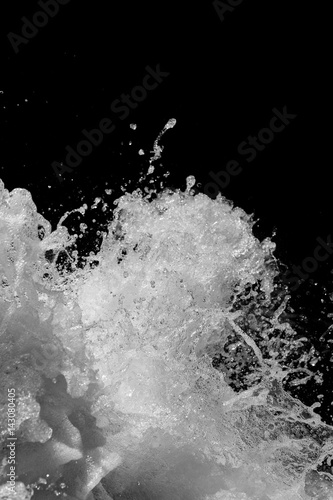 Wallpaper Mural Water Splash on Black Background Torontodigital.ca