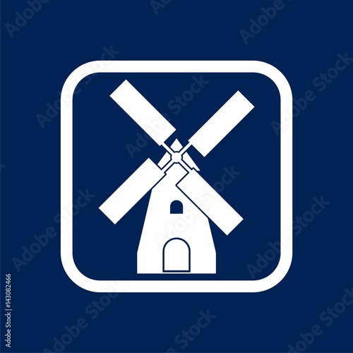 Old windmill icon