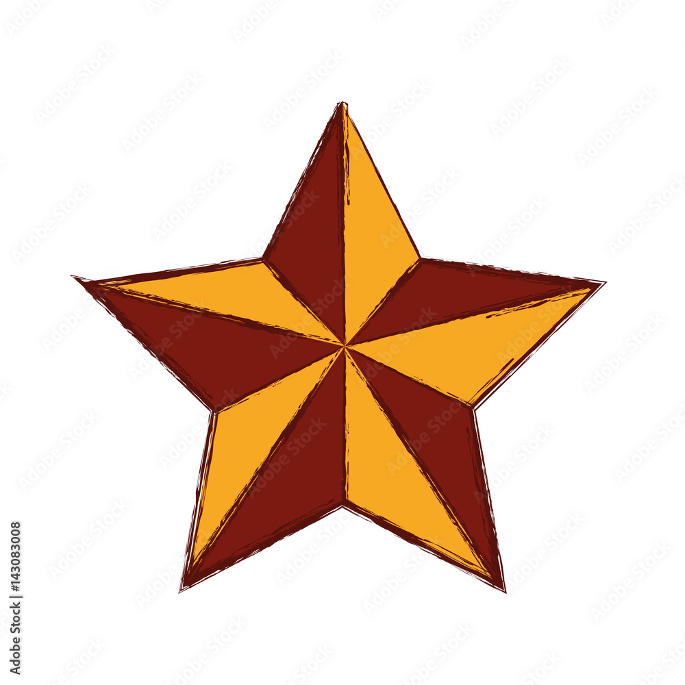 Obraz premium Star shape symbol icon vector illustration graphic design