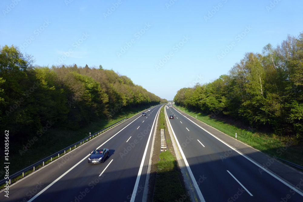 Fototapeta premium Autobahn A 3 bei Höchstadt