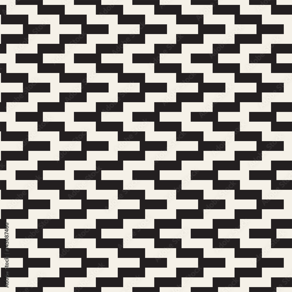 Halftone Edgy Lines Mosaic Endless Stylish Texture. Vector Seamless Black and White Pattern Halftone Edgy Lines Mosaic Endless Stylish Texture. Vector Seamless Black and White Pattern