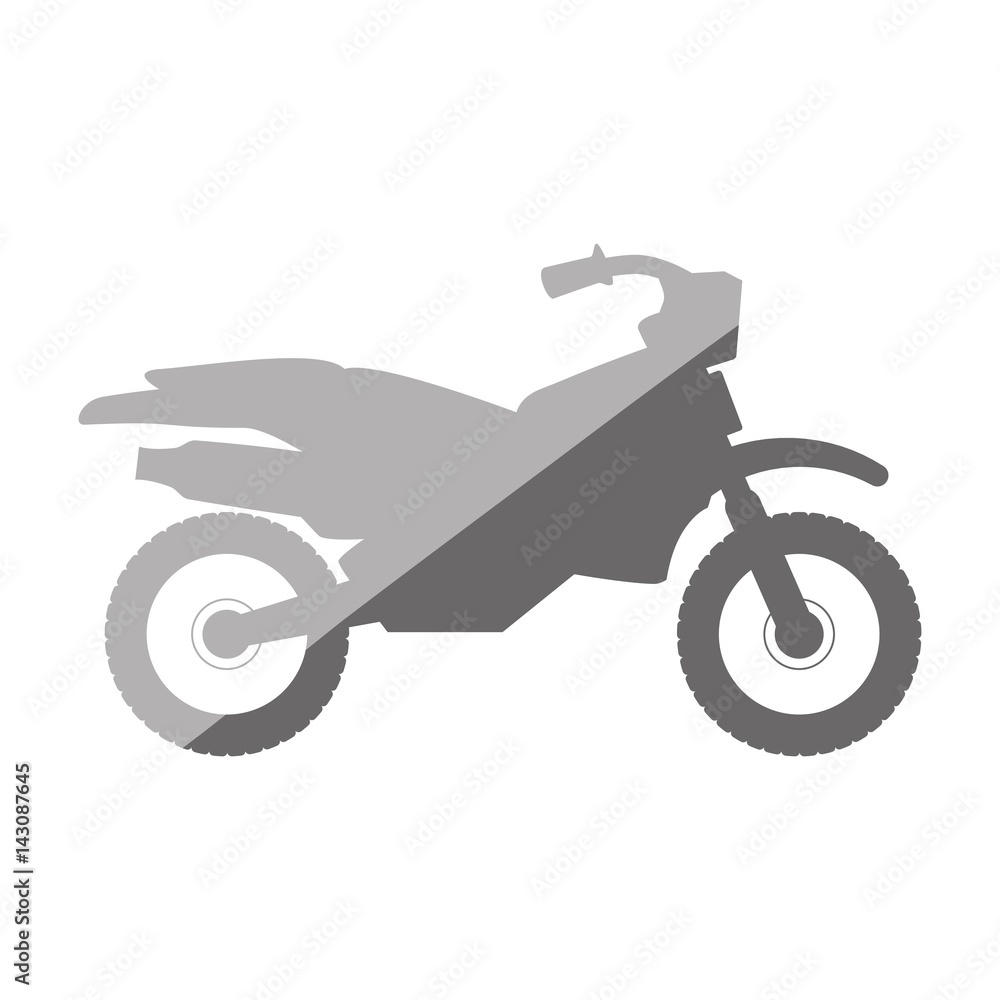 Obraz premium Enduro motorcycle silhouette icon vector illustration graphic design