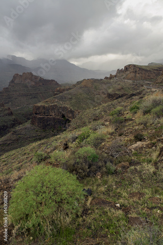 mountains on the island of gran canaria