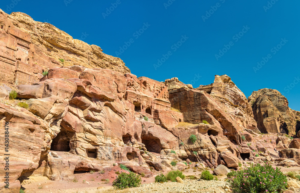 Fototapeta premium View of ancient ruins at Petra