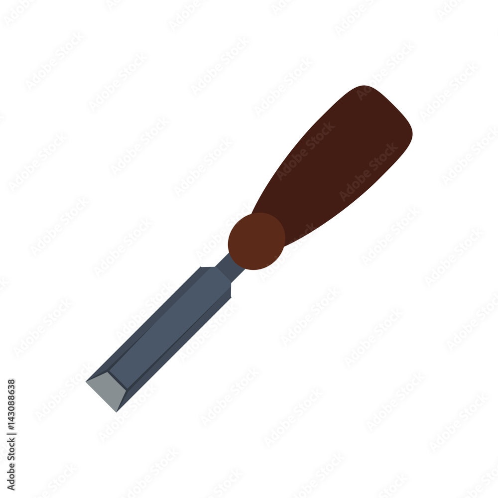 chisel carpentry tool vector icon illustration graphic design chisel carpentry tool vector icon illustration graphic design