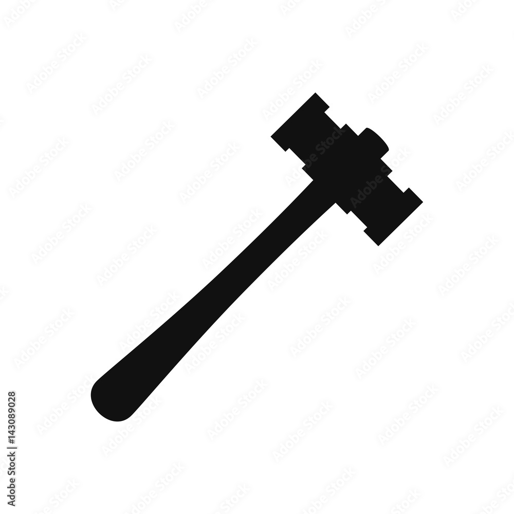 sledgehammer tool silhouette vector icon ilustration isolated sledgehammer tool silhouette vector icon ilustration isolated