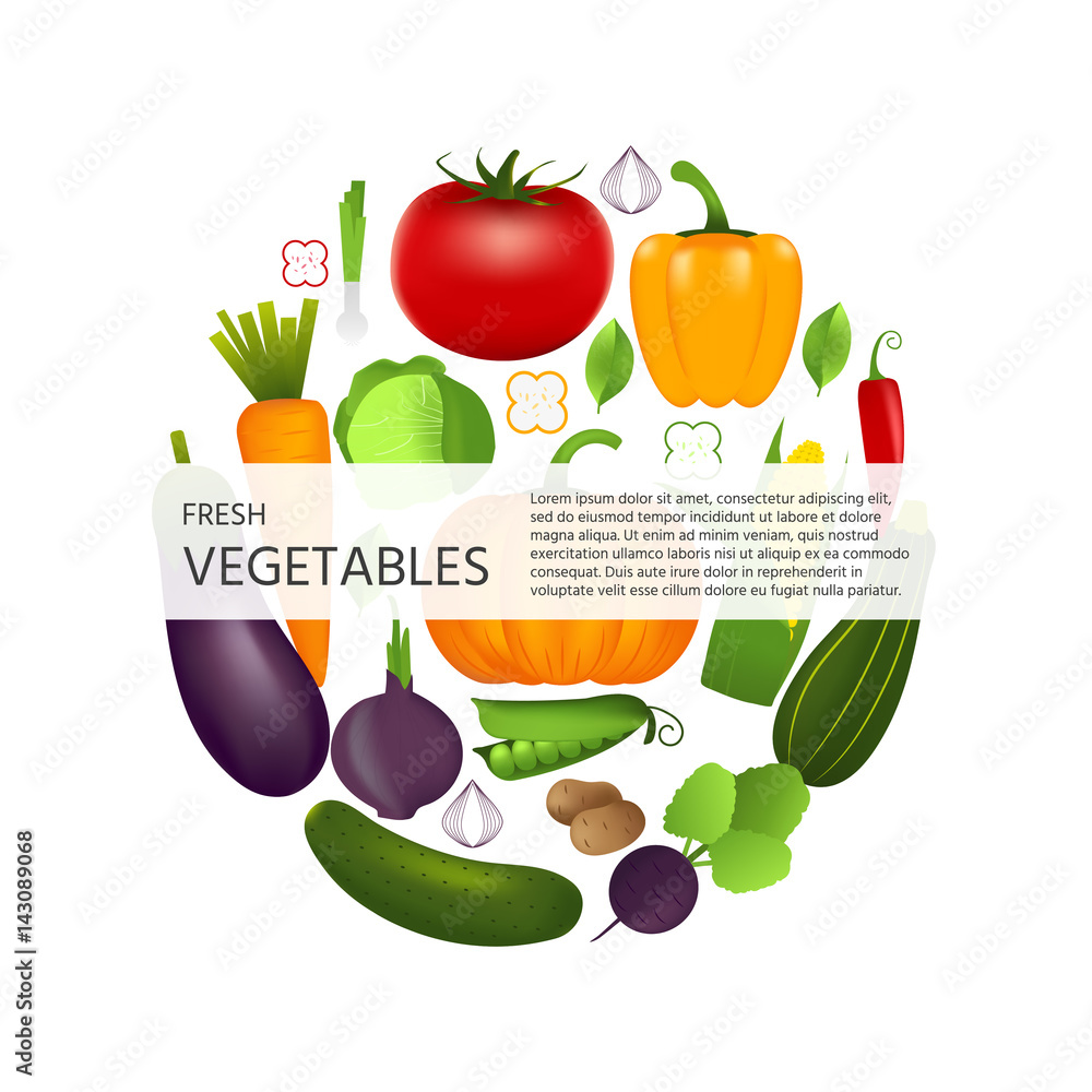 Isolated healthy vegetables