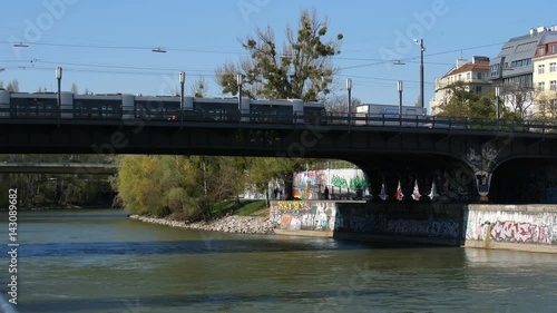 Augartenbruecke, Vienna, Donaukanal, Austria, 4K photo