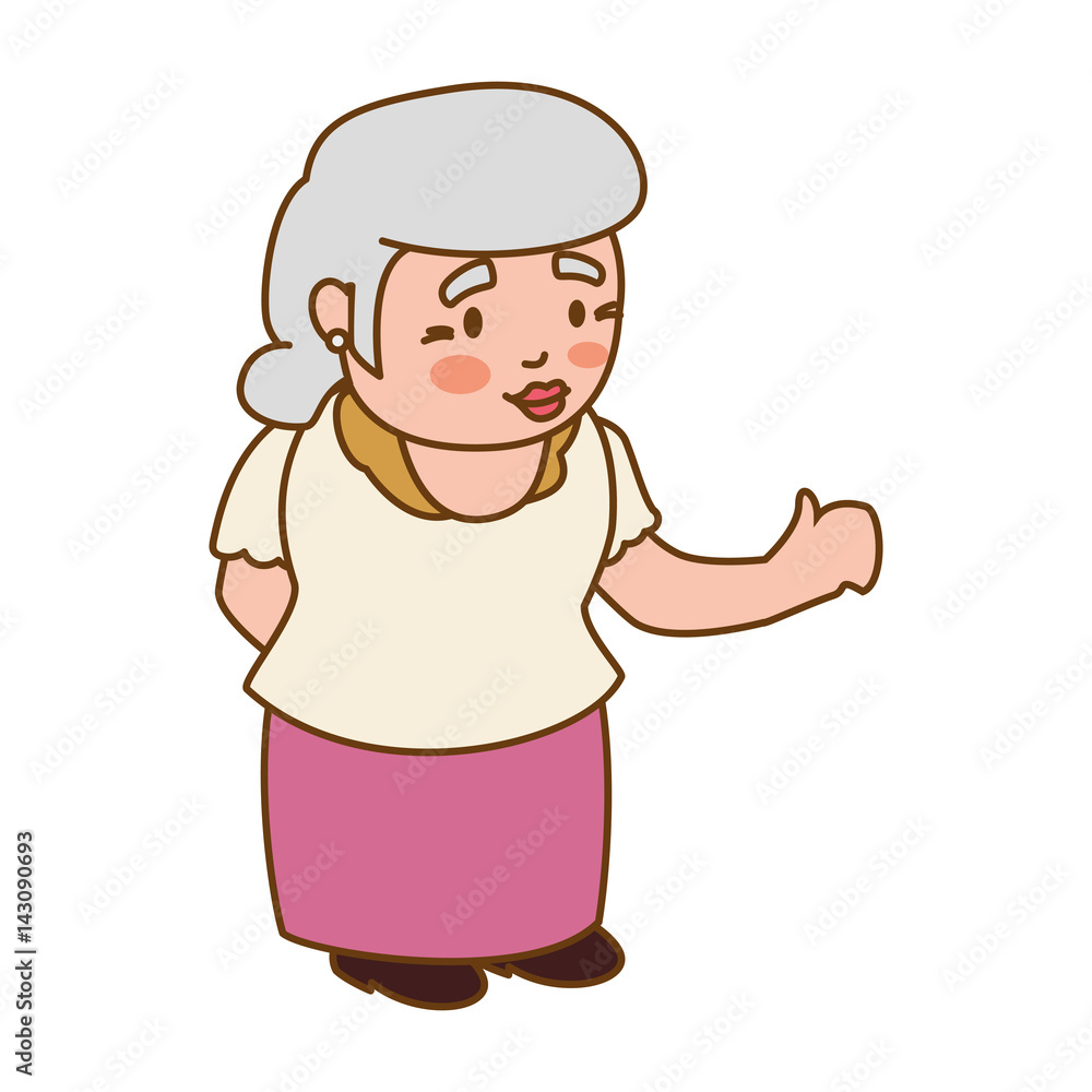 grandmother elder person vector icon illustration graphic design grandmother elder person vector icon illustration graphic design