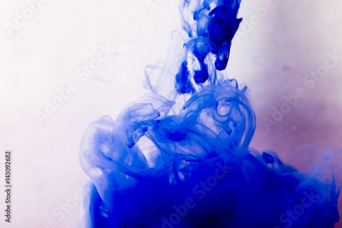 abstraction watercolor Aqua blue color copyspace