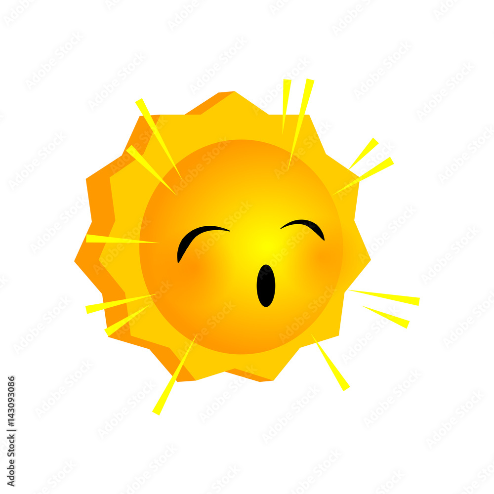 Emotional faces sunny emoji smiles