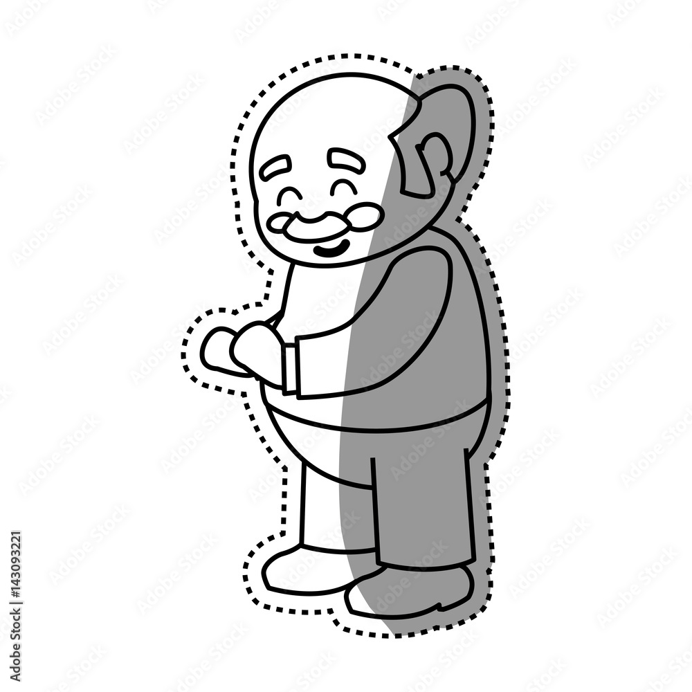 adult male avatar elder vector icon illustration adult male avatar elder vector icon illustration