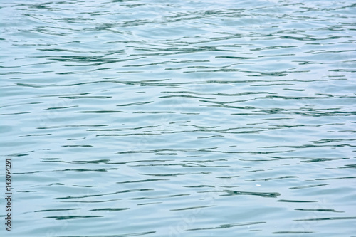 Close up blue water surface