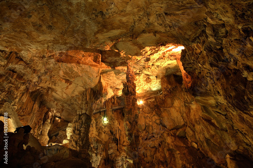 Ispinigoli grotto in Supramonte massif near Dorgali. Sardinia island. Italy
