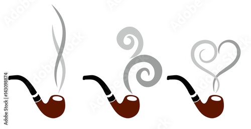 Logo tobacco tube. 