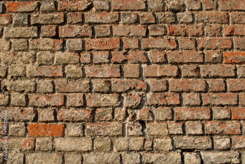 Stary mur z cegieł