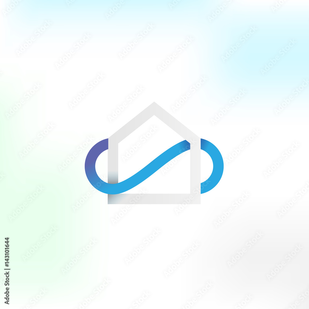 Simple vector logo in a modern style. Simple vector logo in a modern style.