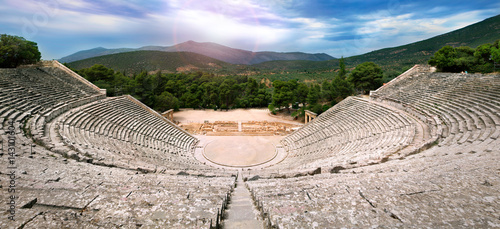 'Echoes': Panorama of Epidaurus theatre photo