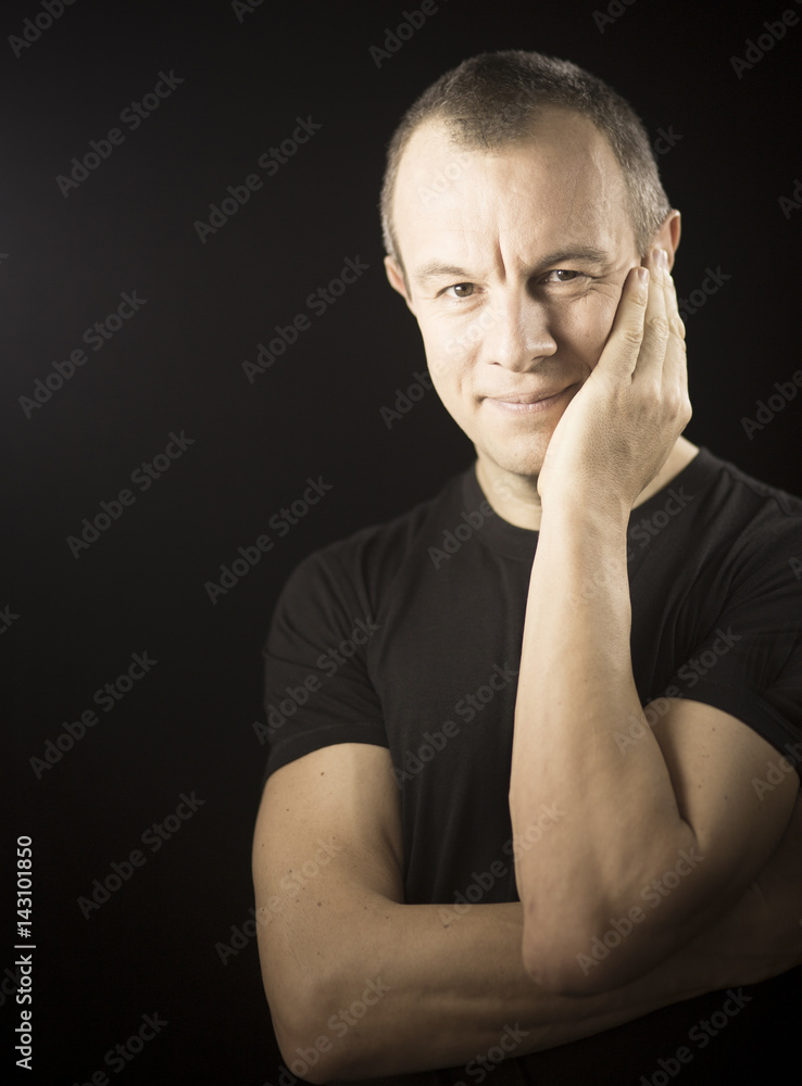 Handsome man aged in 40s Handsome man aged in 40s