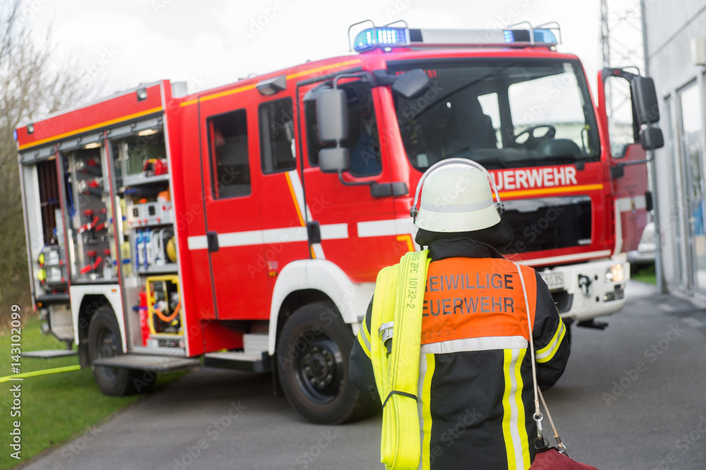 Obraz premium Feuerwehrmann