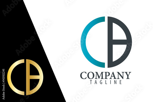 Initial Letter CB With Linked Circle Logo