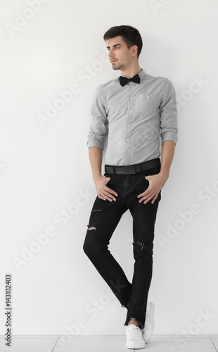 Handsome stylish young man ...