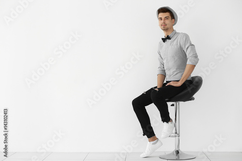 Handsome stylish young man ...
