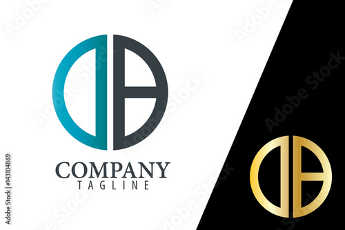 Initial Letter DB With Linked Circle Logo