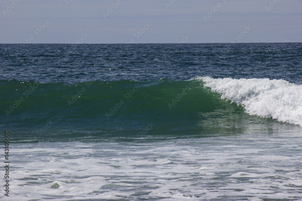 Wave breaking on the ocean