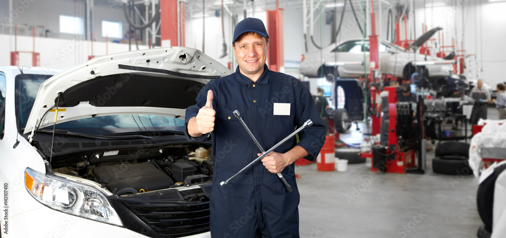 Fototapeta premium Car mechanic.