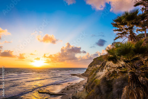 Sunset at Swami's Beach