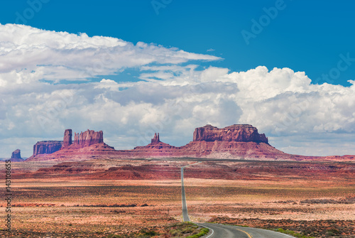 Road trip through the American Southwest desert and Monument Valley 