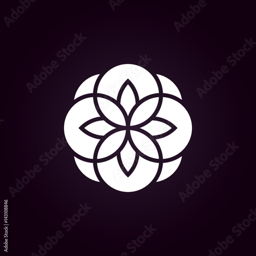 Flower logo vector