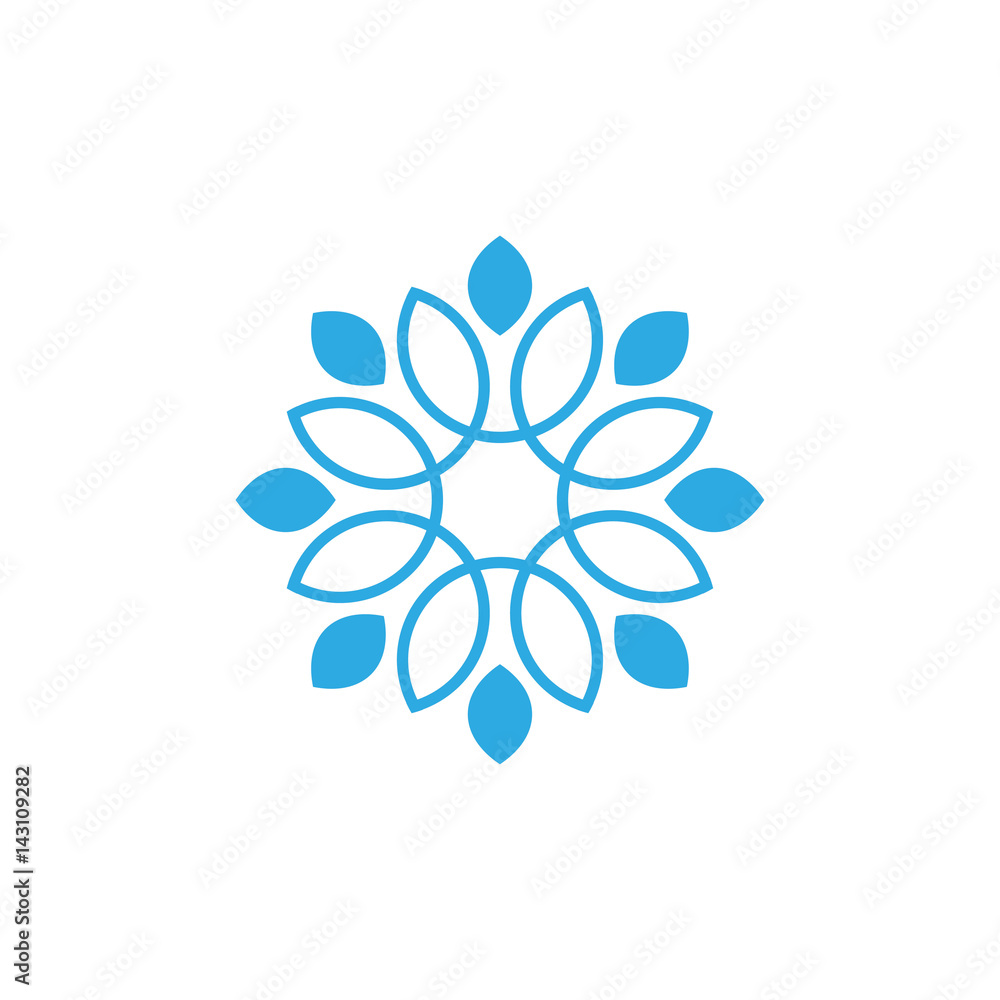 Abstract flower stock logo design vector Abstract flower stock logo design vector
