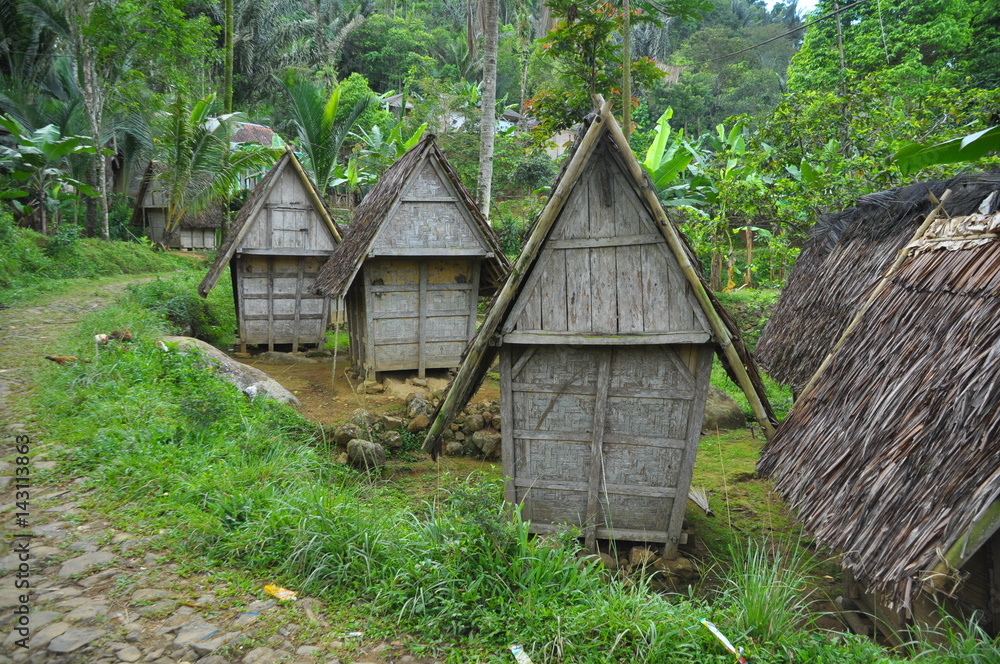 Traditional rice barn in West Java - Indonesia Traditional rice barn in West Java - Indonesia