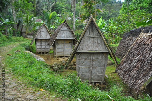 Traditional rice barn in West Java - Indonesia