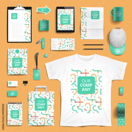 Corporate identity print template