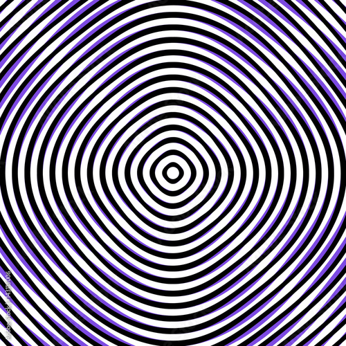 Intersecting concentric circles. Moire, noise effect texture / pattern