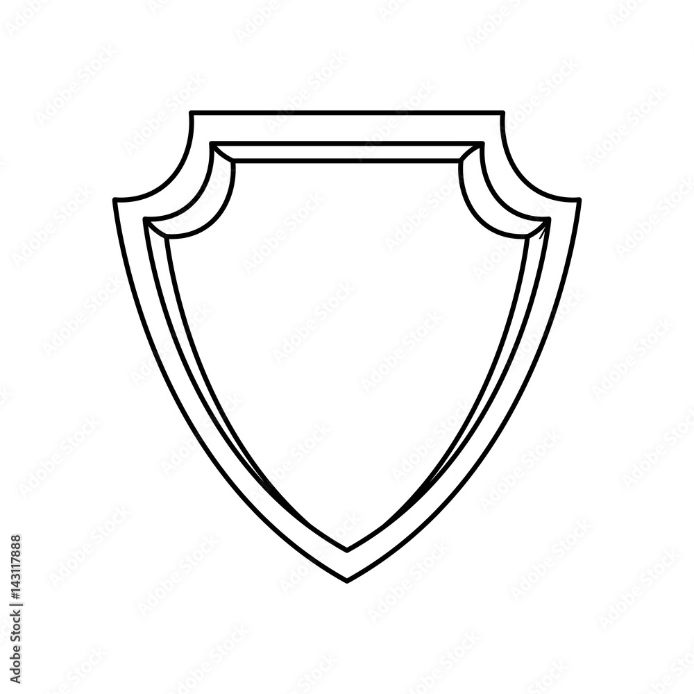 shield security abstract crest icon vector illustration shield security abstract crest icon vector illustration