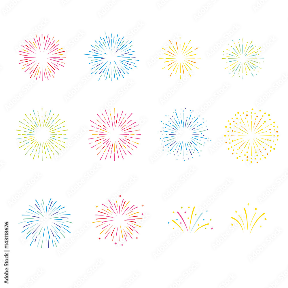 花火 イラスト セット 花火 イラスト セット