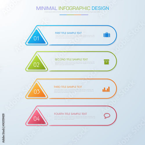 Infographic Elements with business icon on full color background  process or steps and options workflow diagrams,vector design element eps10 illustration