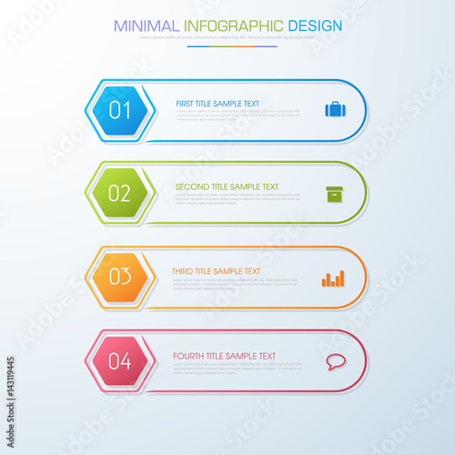 Infographic Elements with business icon on full color background  process or steps and options workflow diagrams,vector design element eps10 illustration