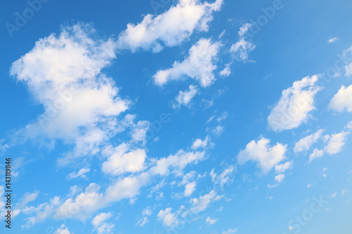 white clouds and blue sky for pattern and design