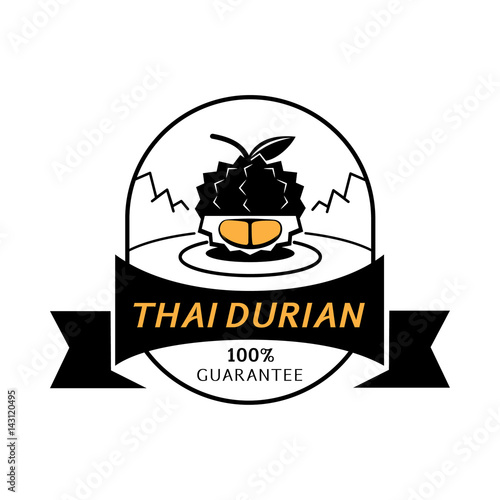 golden thai durian meat gaurantee logo