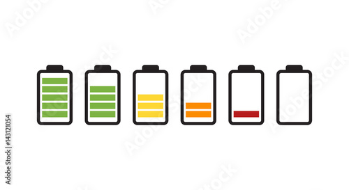 Battery running out of charge icon