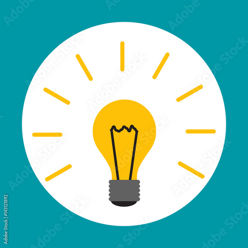 Light bulb icon idia concept